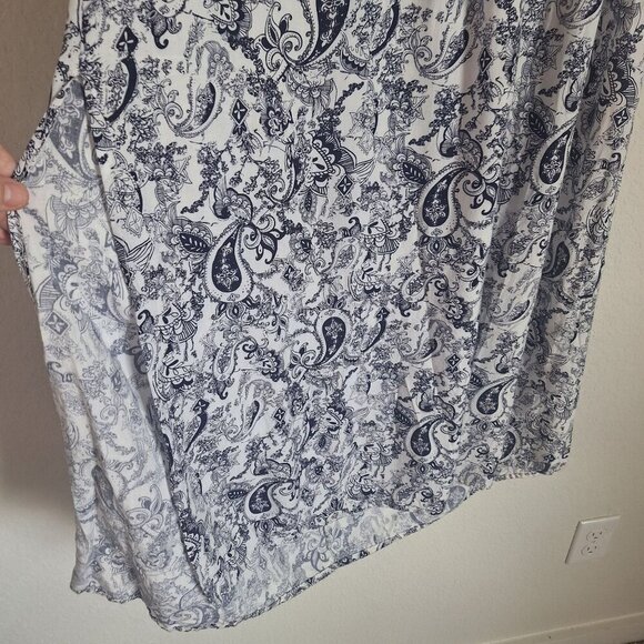 💙 Cotton On Paisley Maxi Lightweight Dress Preppy Boho Size M - Picture 4 of 10